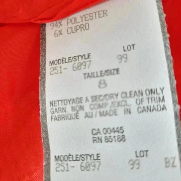 Retro Bright Orange Basketweave Cropped Jacket NWOT size 8 - Picture 5 of 13